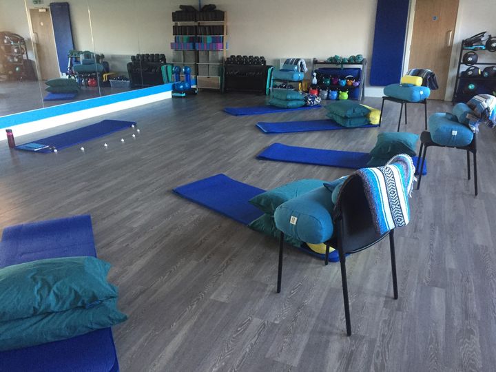 the studio at Hands that Heal where we hold our yoga classes
